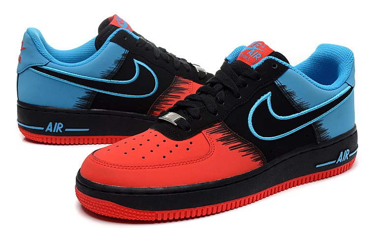 nike air force faible araignee nouveaux hommes bleu rouge (3)